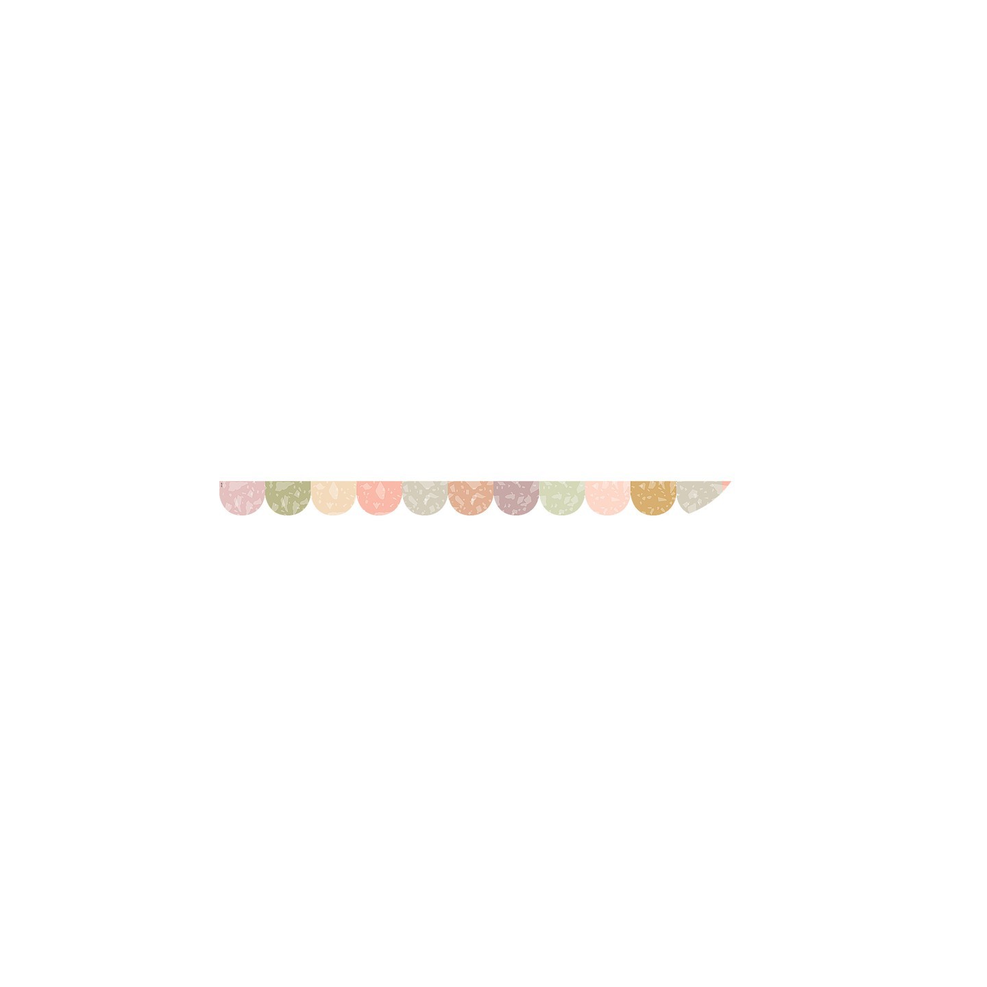 Teacher Created Resources® Terrazzo Tones Scalloped Magnetic Border, 24 Feet