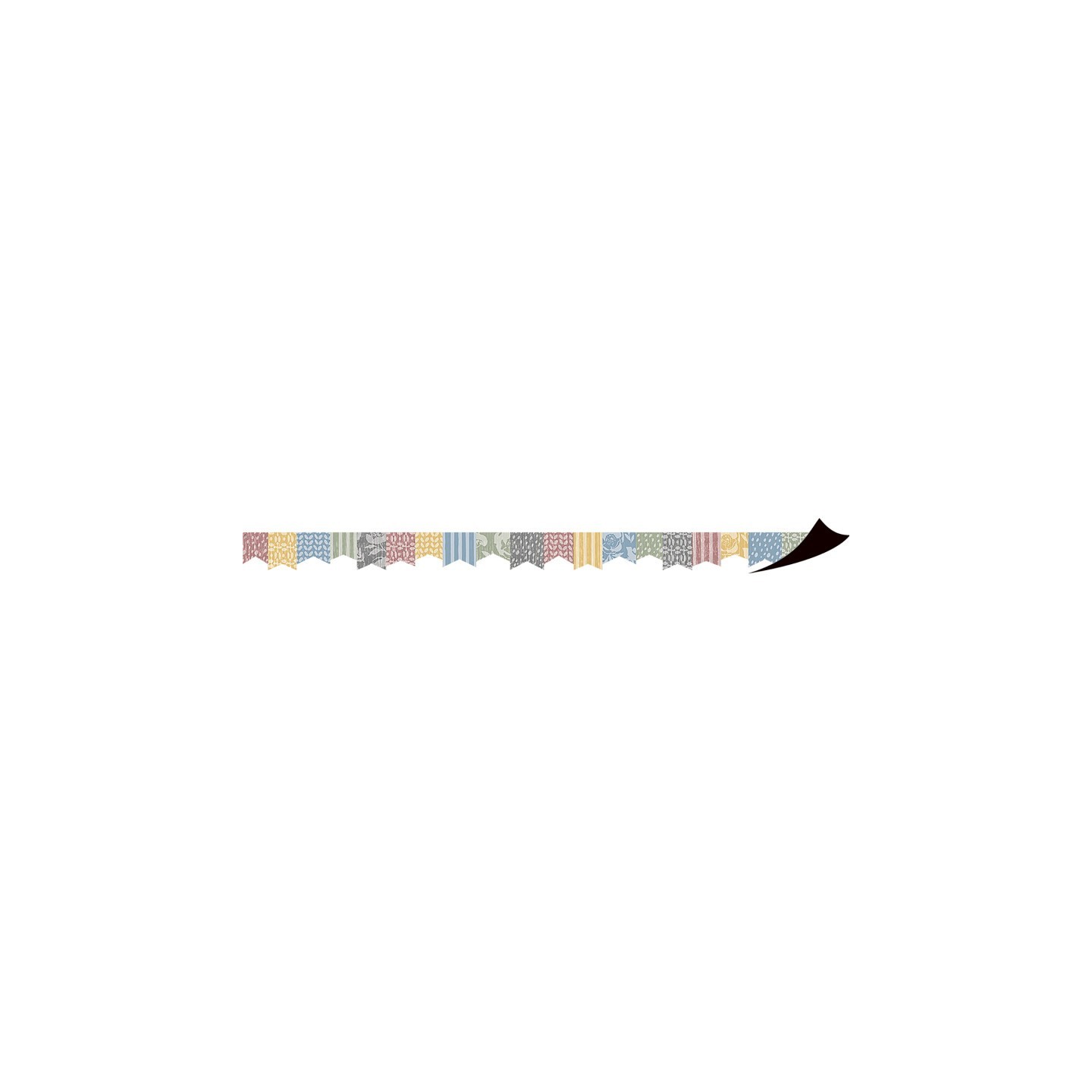 Teacher Created Resources® Colorful Cottage Pennants Magnetic Border, 24 Feet