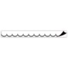 Teacher Created Resources® White with Black Scalloped Magnetic Border, 24 Feet