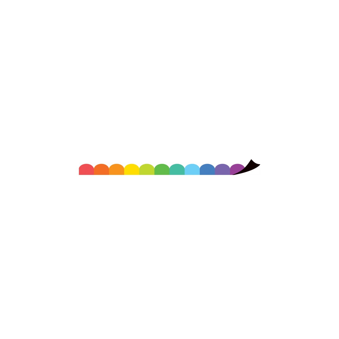 Teacher Created Resources® Colorful Scalloped Magnetic Border, 24 ft