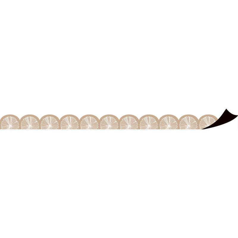 Teacher Created Resources® Natural Poms Scalloped Magnetic Border, 24 ft