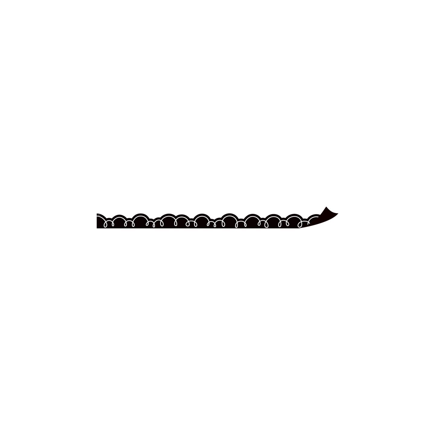 Teacher Created Resources® Black with White Squiggles Magnetic Border, 24 ft