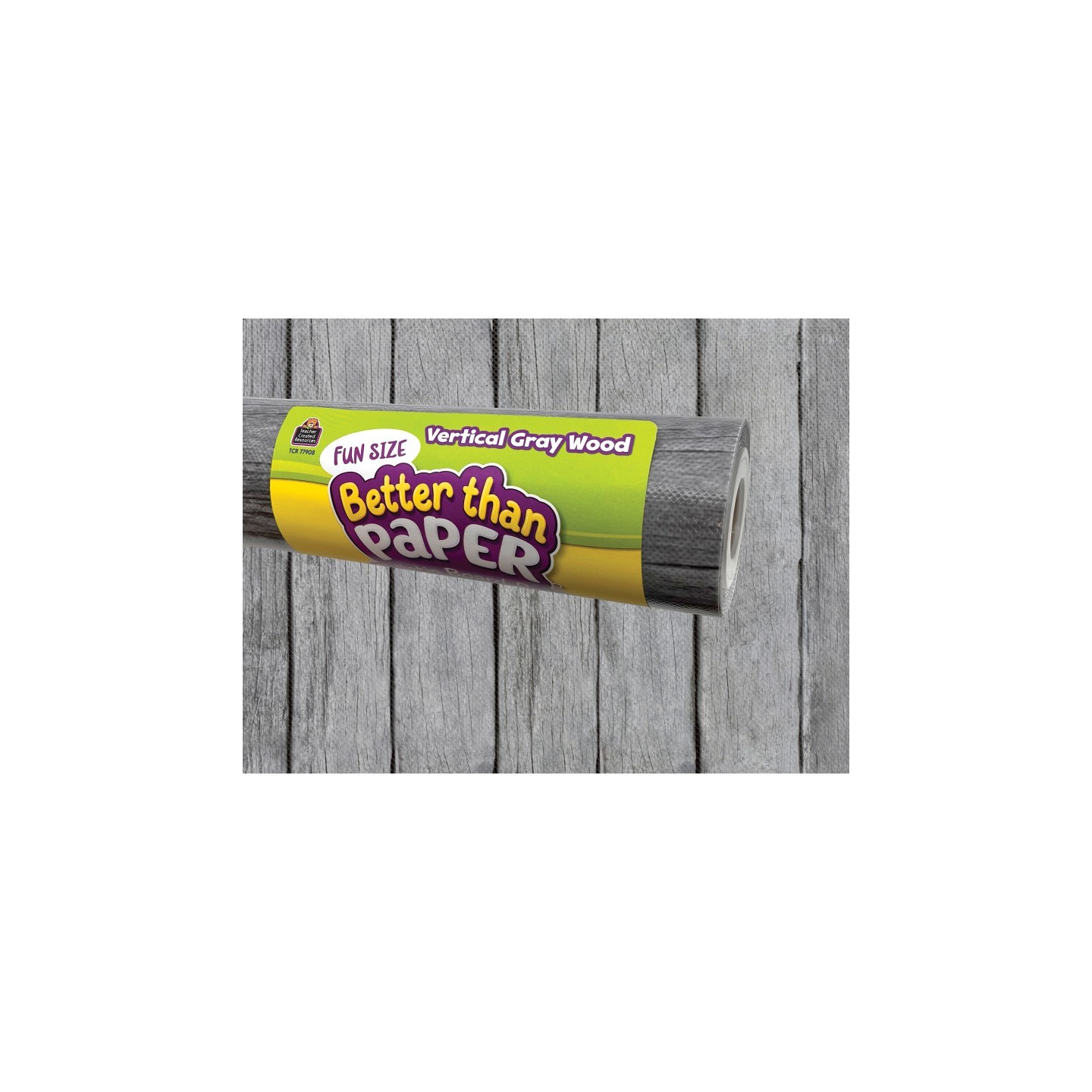 Teacher Created Resources® Fun Size Better Than Paper Bulletin Board Roll Vertical Gray Wood