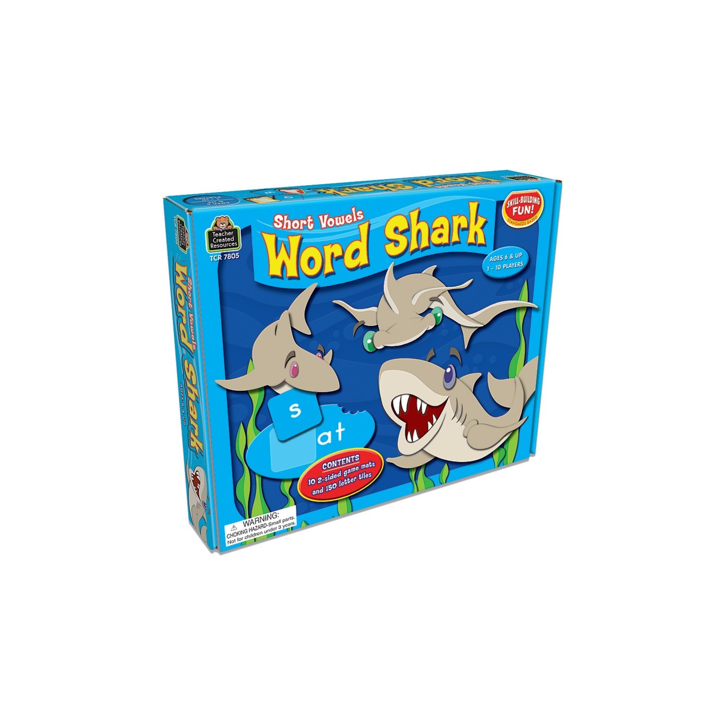 Teacher Created Resources® Word Shark: Short Vowels Game