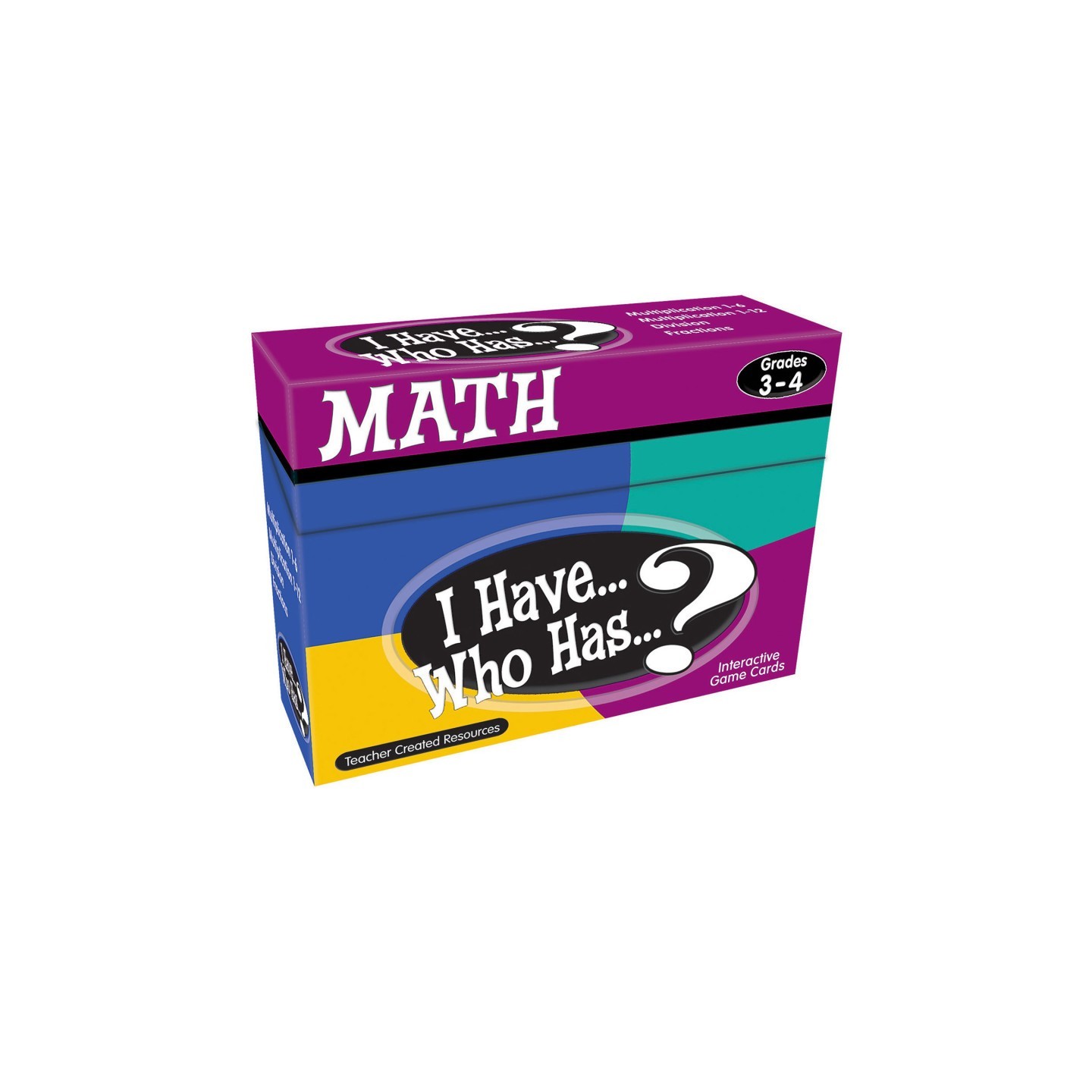 Teacher Created Resources® I Have, Who Has Math Game, Grade 3-4