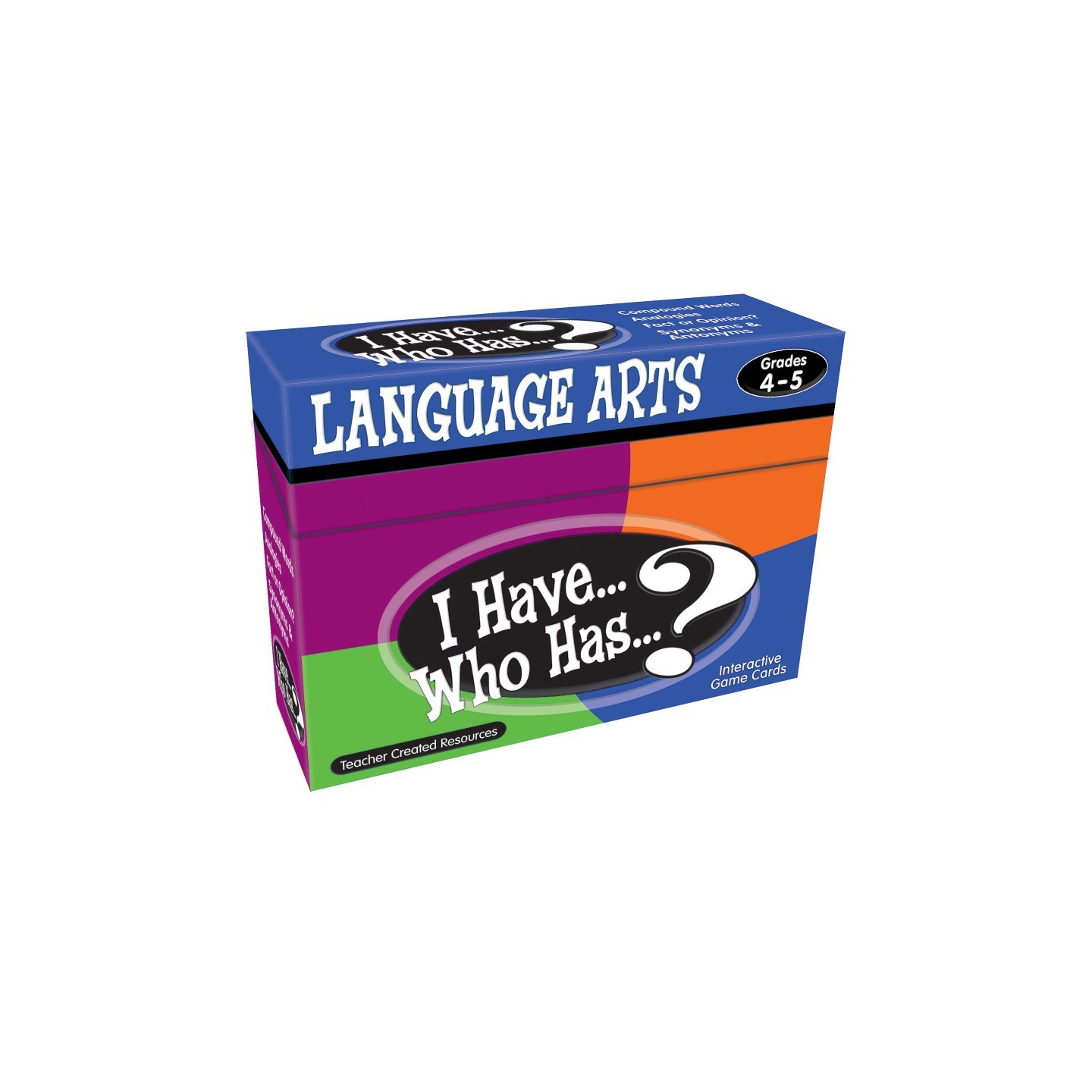 Teacher Created Resources® I Have, Who Has Language Arts Game, Grade 4-5