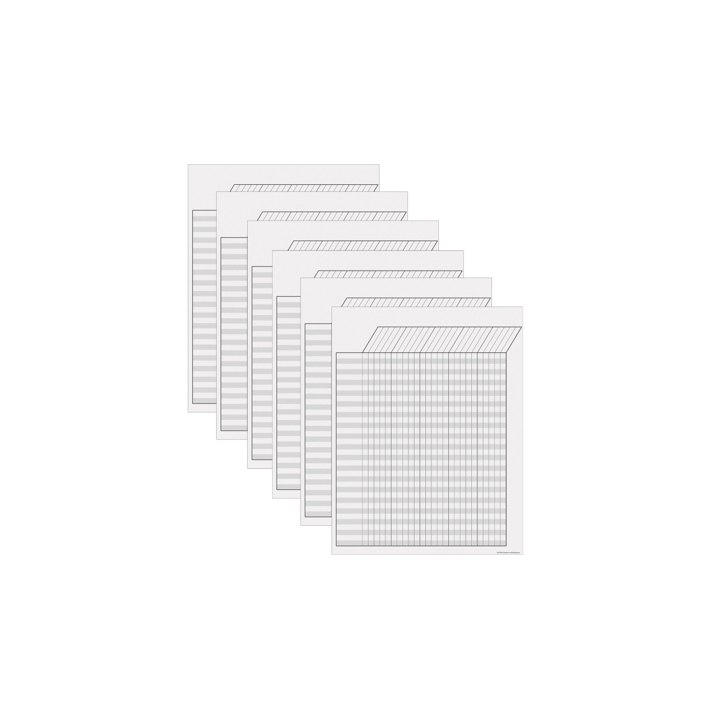 Teacher Created Resources® White Incentive Write-On/Wipe-Off Chart, Pack of 6