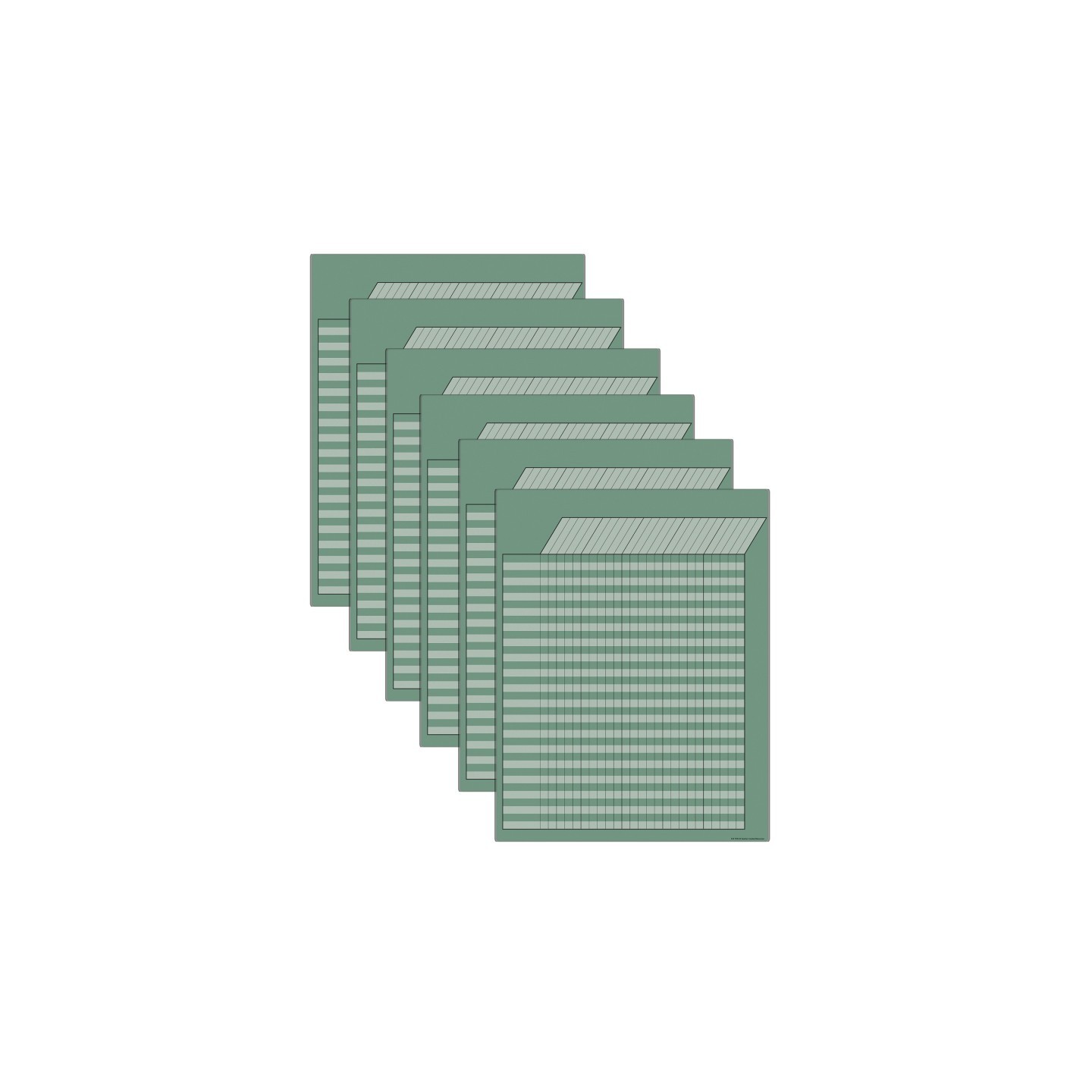 Teacher Created Resources® Eucalyptus Green Incentive Write-On/Wipe-Off Chart, Pack of 6