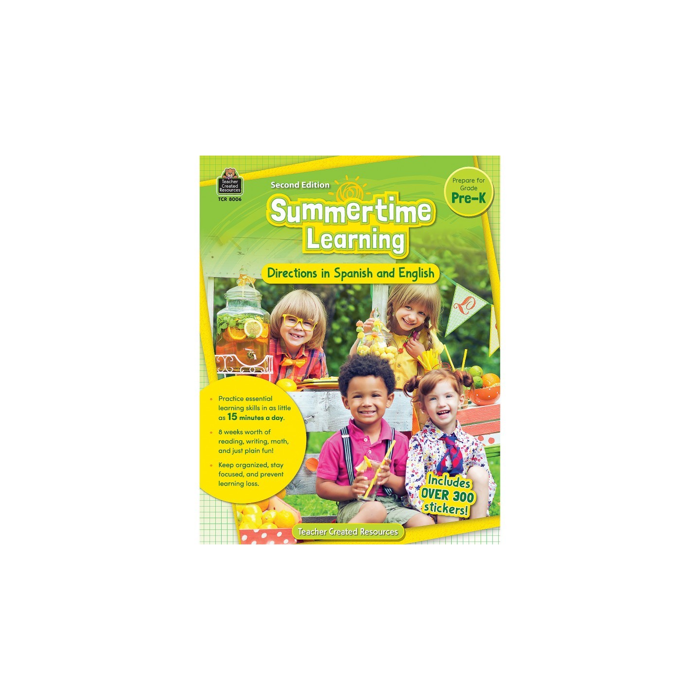 Teacher Created Resources® Summertime Learning: English and Spanish Directions, PreK Second Edition (Prep)