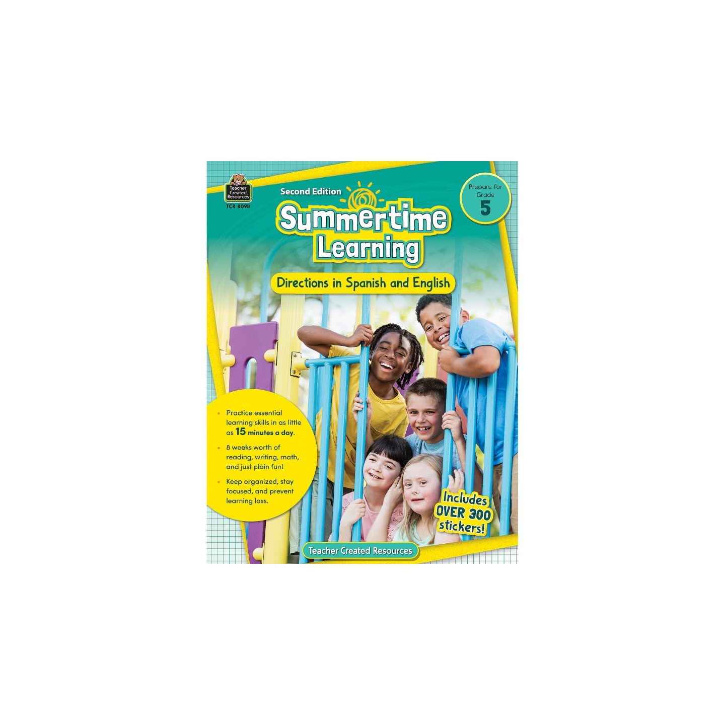 Teacher Created Resources® Summertime Learning: English and Spanish Directions, Grade 5 Second Edition (Prep)