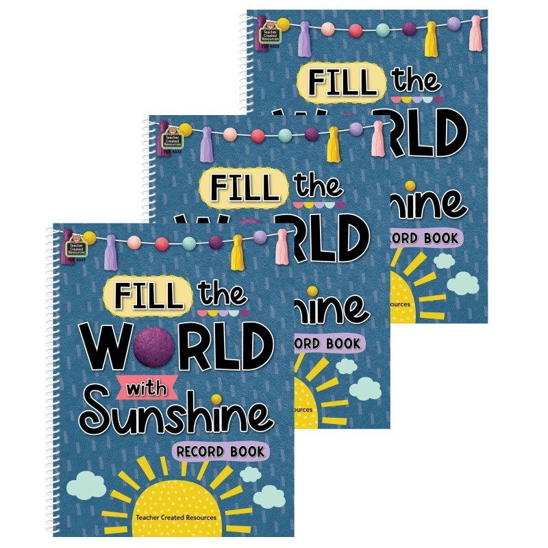 Teacher Created Resources® Oh Happy Day Record Book, Pack of 3