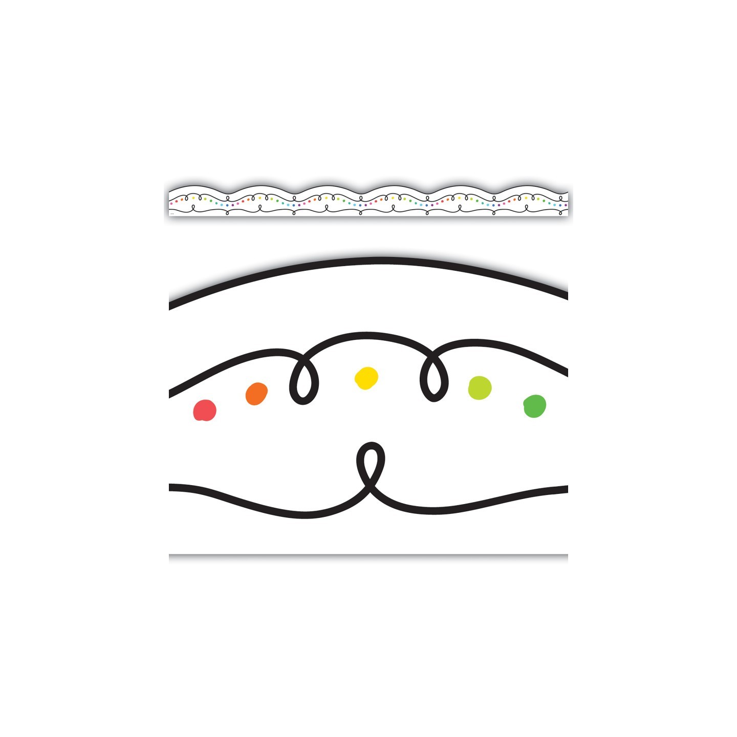 Teacher Created Resources® Squiggles and Colorful Dots Die-Cut Border Trim, 35 Feet