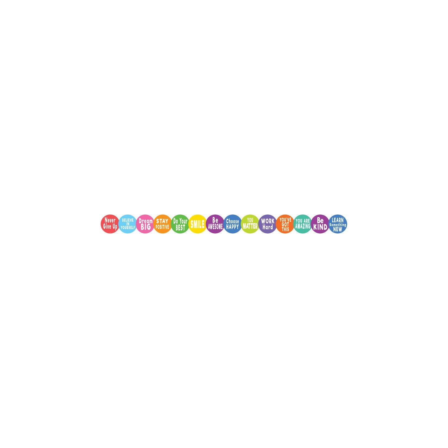 Teacher Created Resources® Colorful Positive Sayings Border Trim, 35 Feet