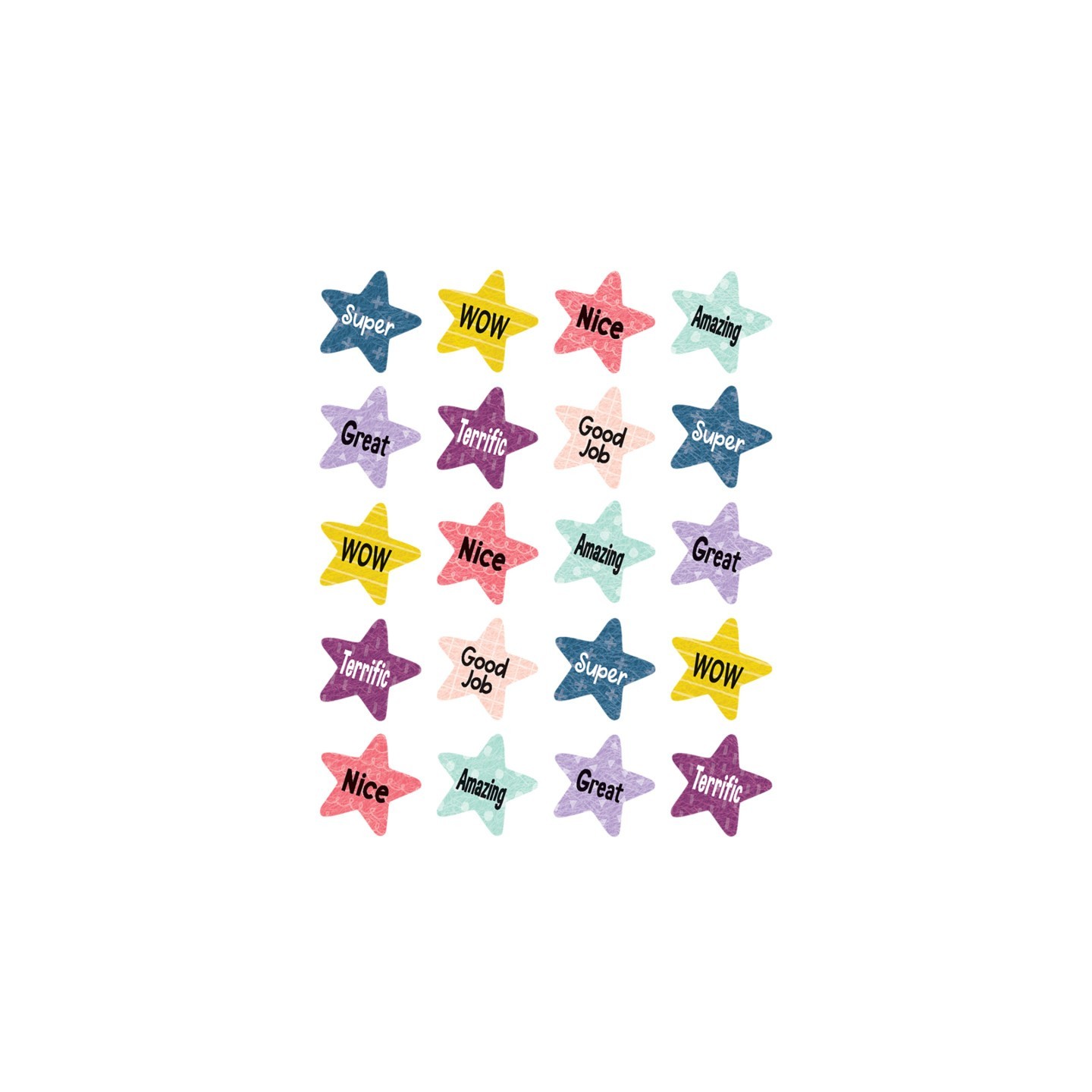 Teacher Created Resources® Oh Happy Day Star Rewards Stickers, Pack of 120