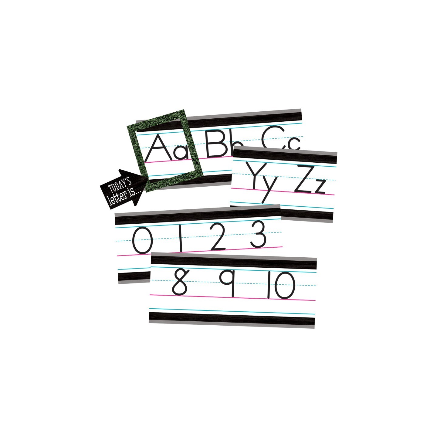 Teacher Created Resources® Modern Farmhouse Alphabet Line Bulletin Board