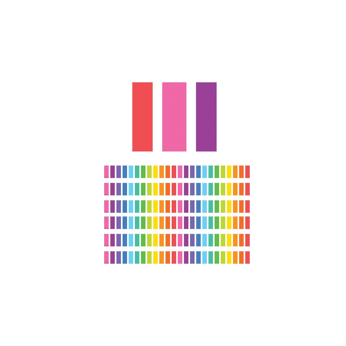 Teacher Created Resources® Colorful Stripes Straight Border Trim, 35 Feet Per Pack, 6 Packs