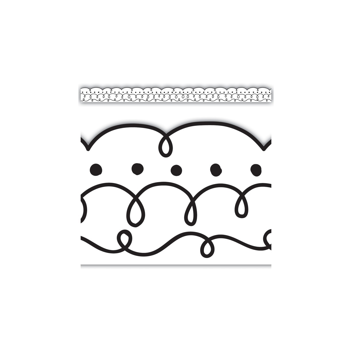 Teacher Created Resources® Squiggles and Dots Die-Cut Border Trim, 35 Feet