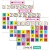 Teacher Created Resources® Colorful Calendar Pocket Chart Cards, 104 Per Pack, 3 Packs