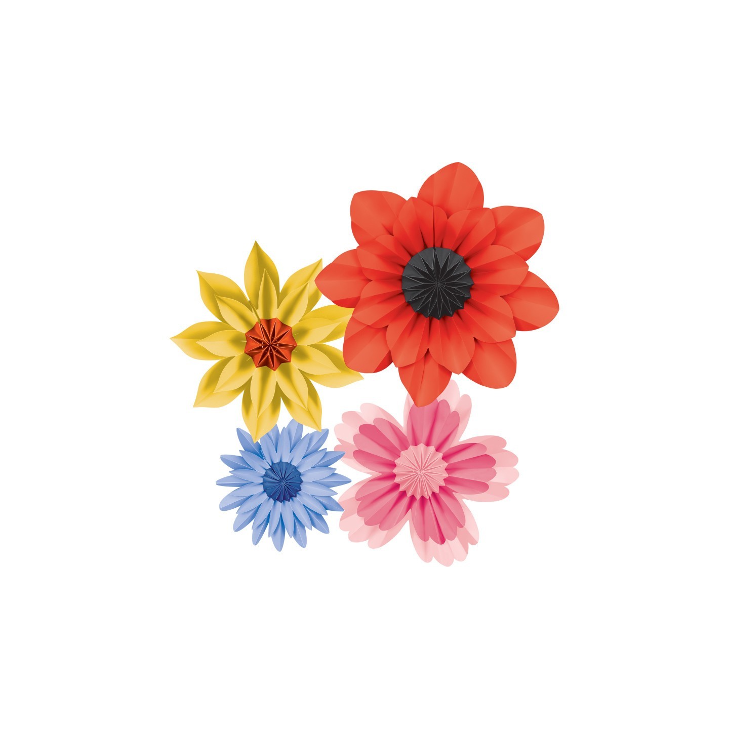 Teacher Created Resources® Wildflowers Paper Flowers, Pack of 4