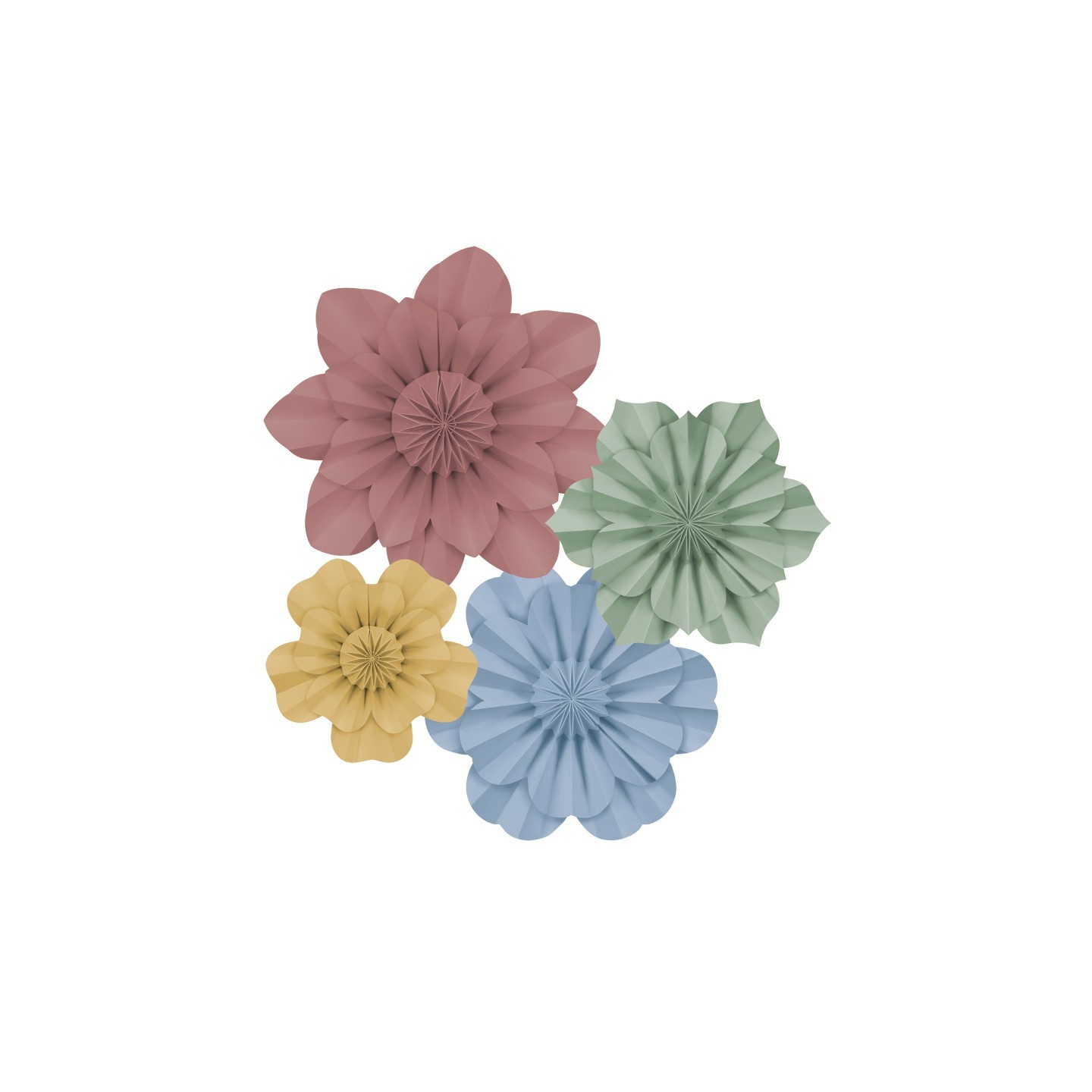 Teacher Created Resources® Cottage Charm Paper Flowers, Pack of 4