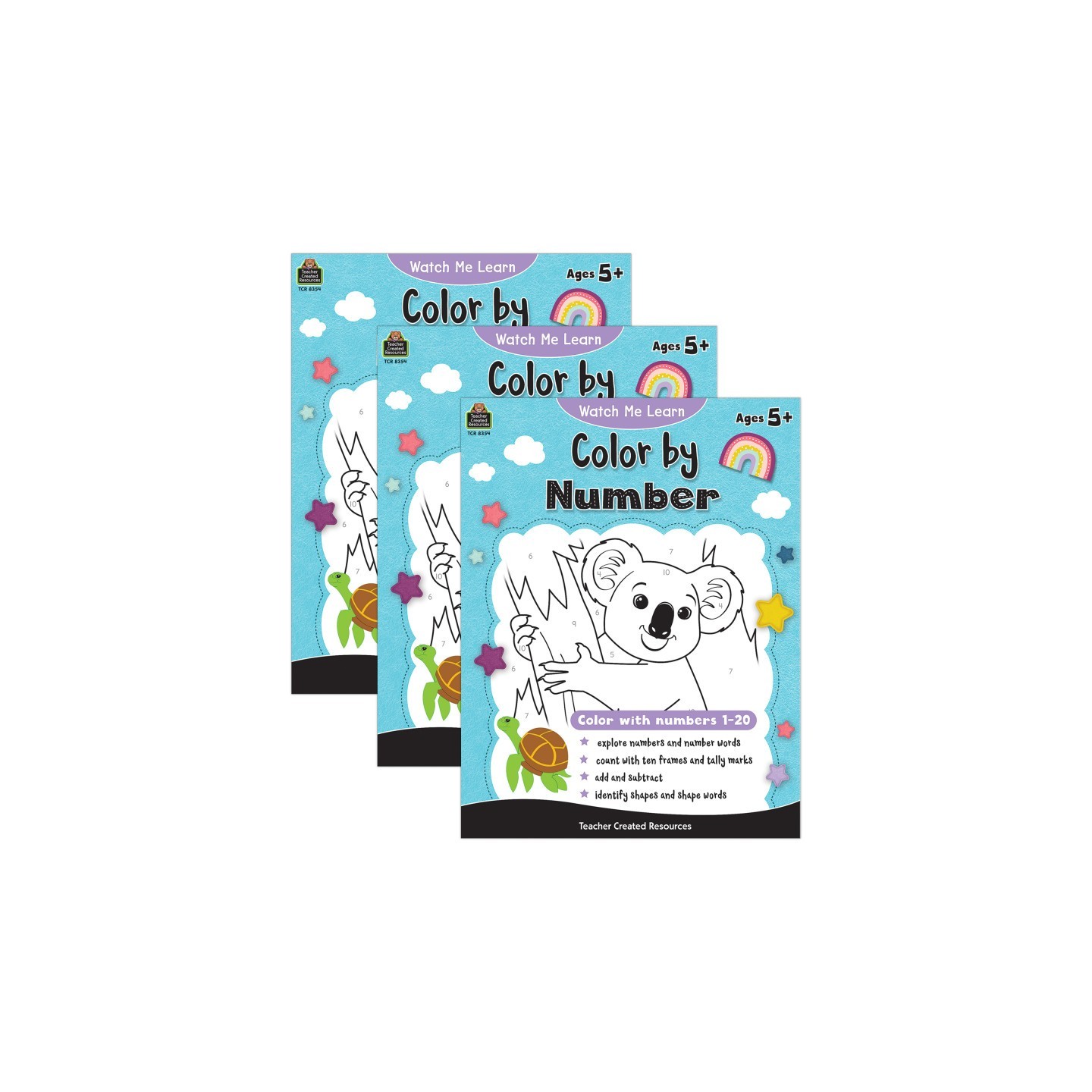 Teacher Created Resources® Watch Me Learn: Color By Number, Pack of 3