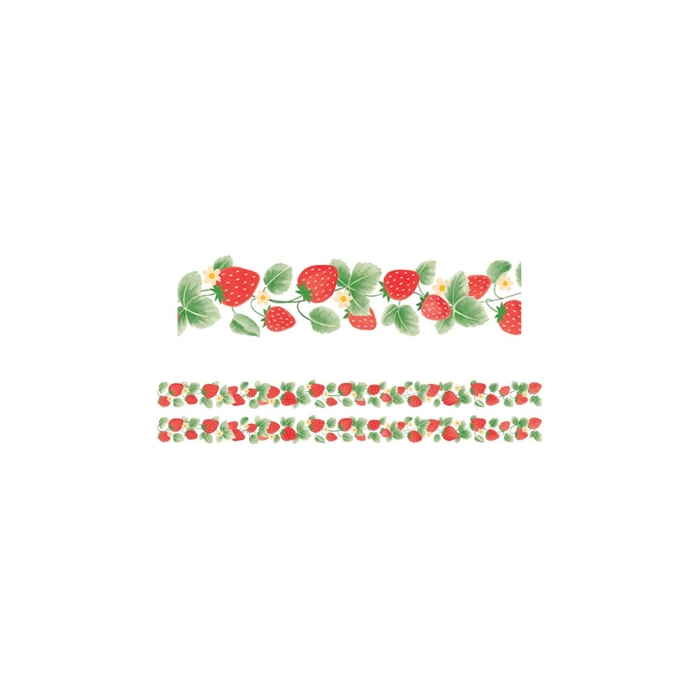 Teacher Created Resources® Strawberry Patch Die-Cut Border Trim, 35 Feet Per Pack, 2 Packs