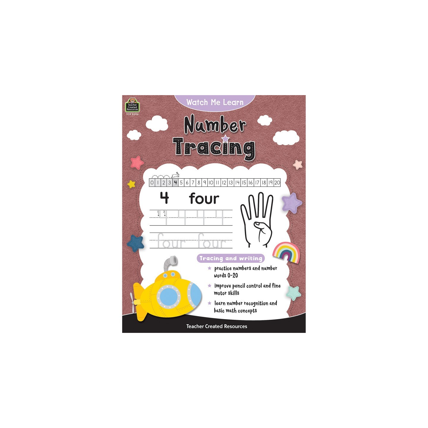 Teacher Created Resources® Watch Me Learn: Number Tracing