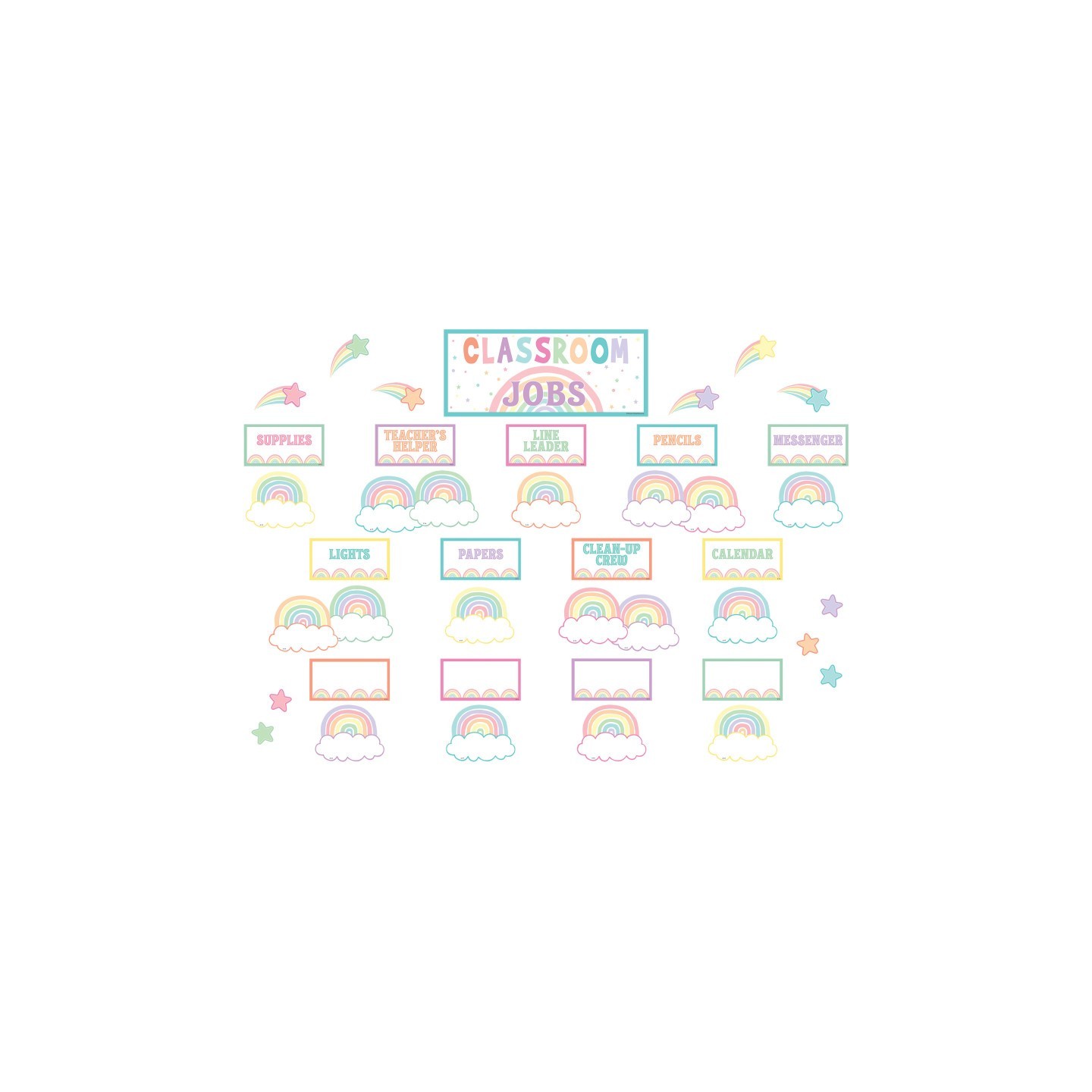 Teacher Created Resources® Pastel Pop Classroom Jobs Mini Bulletin Board Set