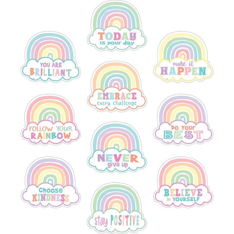 Teacher Created Resources® Pastel Pop Positive Sayings Accents, Pack of 30