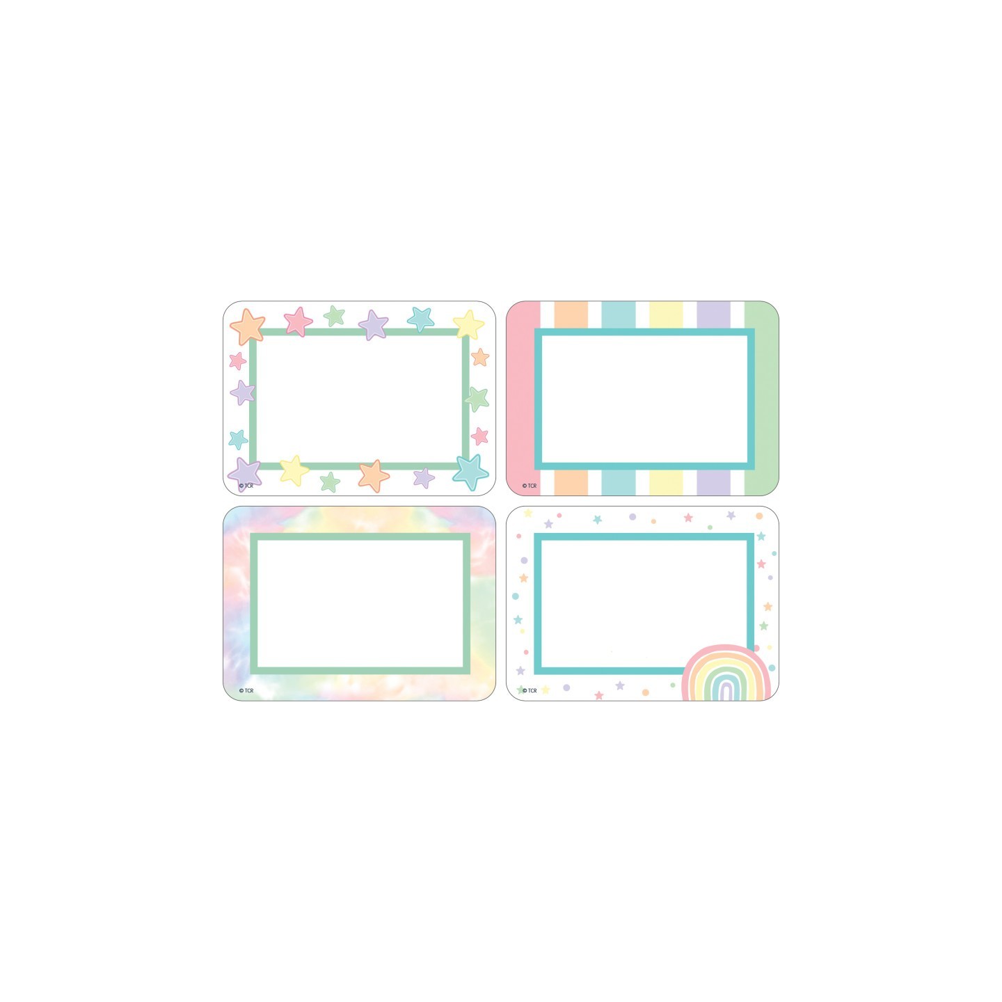 Teacher Created Resources® Pastel Pop Name Tags / Labels Multi-Pack, 36 Per Pack, 6 Packs