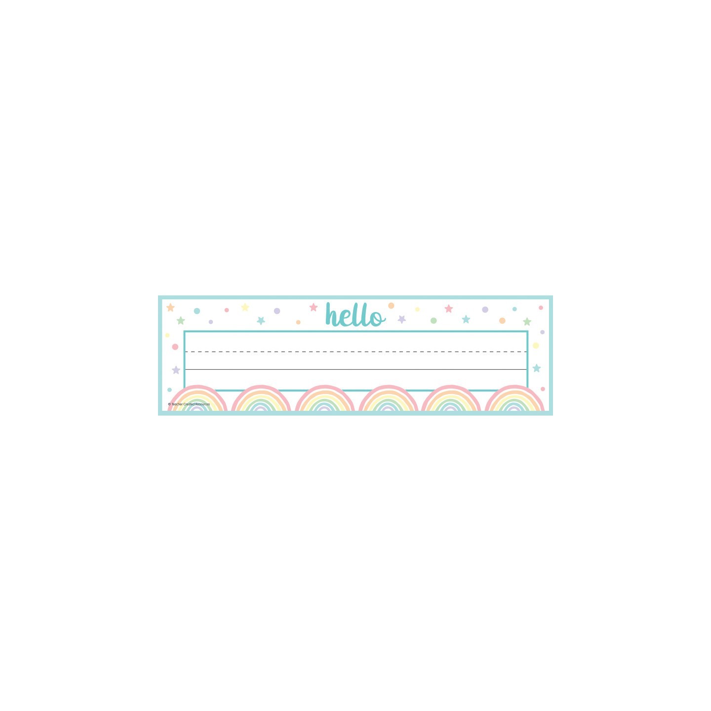 Teacher Created Resources® Pastel Pop Flat Name Plates, Pack of 36
