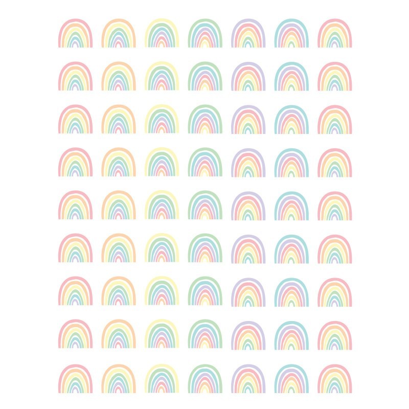 Teacher Created Resources® Pastel Pop Rainbows Mini Stickers
