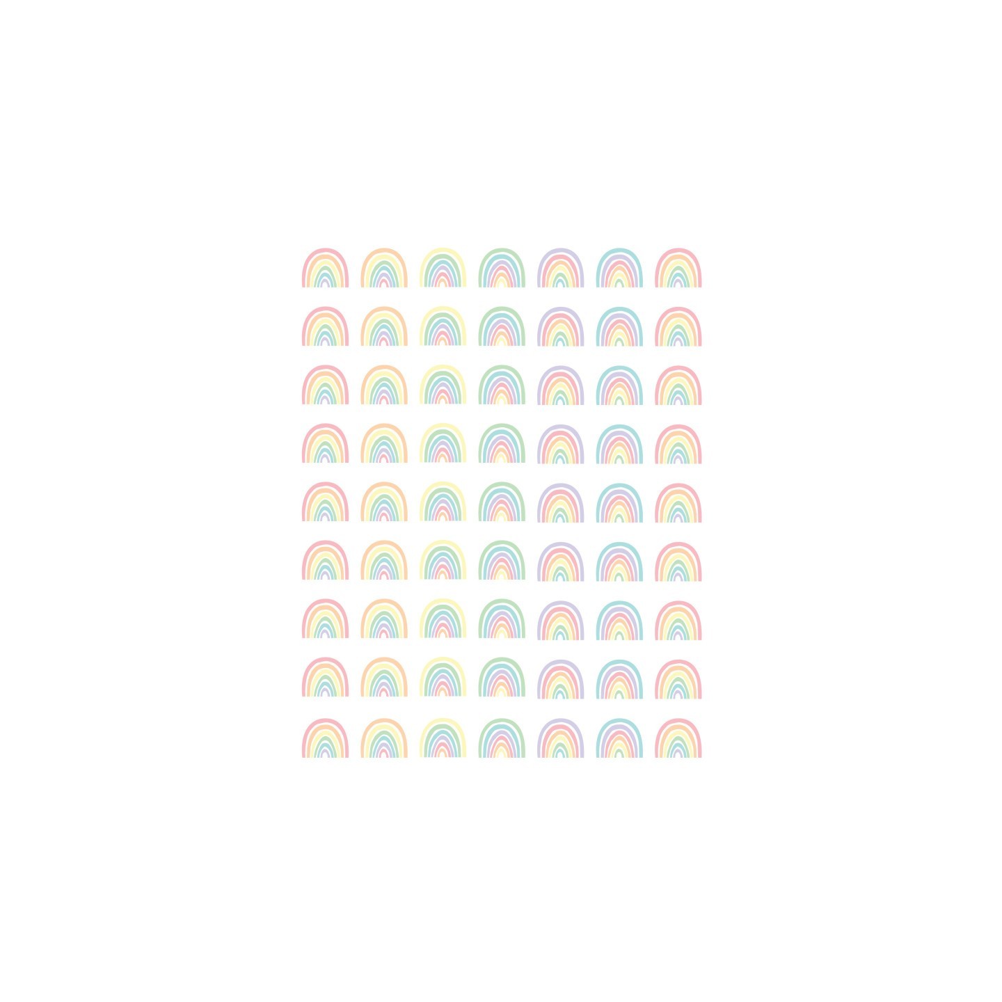 Teacher Created Resources® Pastel Pop Rainbows Mini Stickers