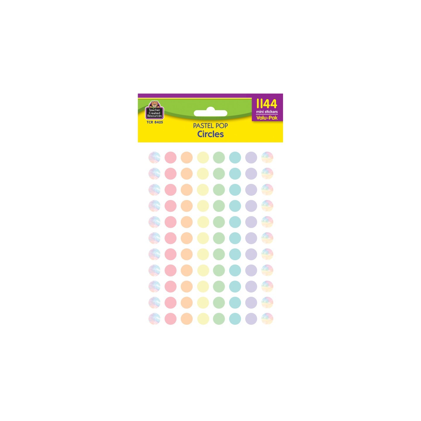 Teacher Created Resources® Pastel Pop Circles Mini Stickers Valu - Pack