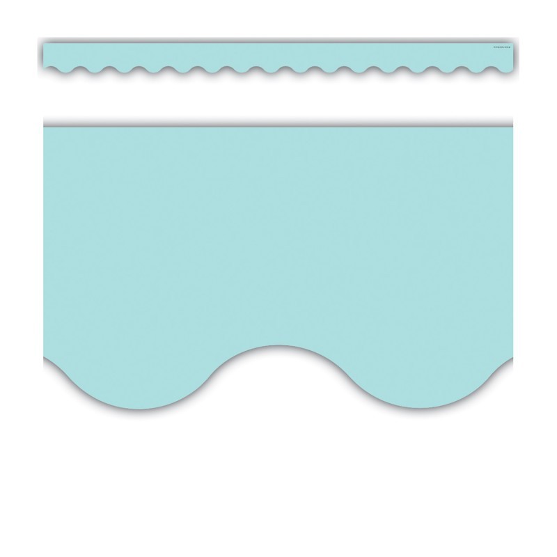 Teacher Created Resources® Pastel Blue Scalloped Border Trim, 35 Feet