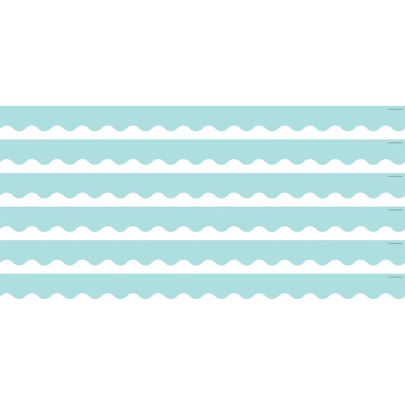 Teacher Created Resources® Pastel Blue Scalloped Border Trim, 35 Feet Per Pack, 6 Packs