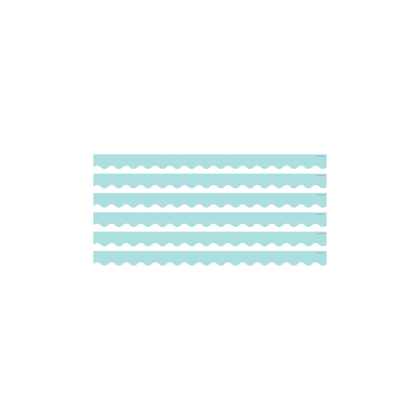 Teacher Created Resources® Pastel Blue Scalloped Border Trim, 35 Feet Per Pack, 6 Packs