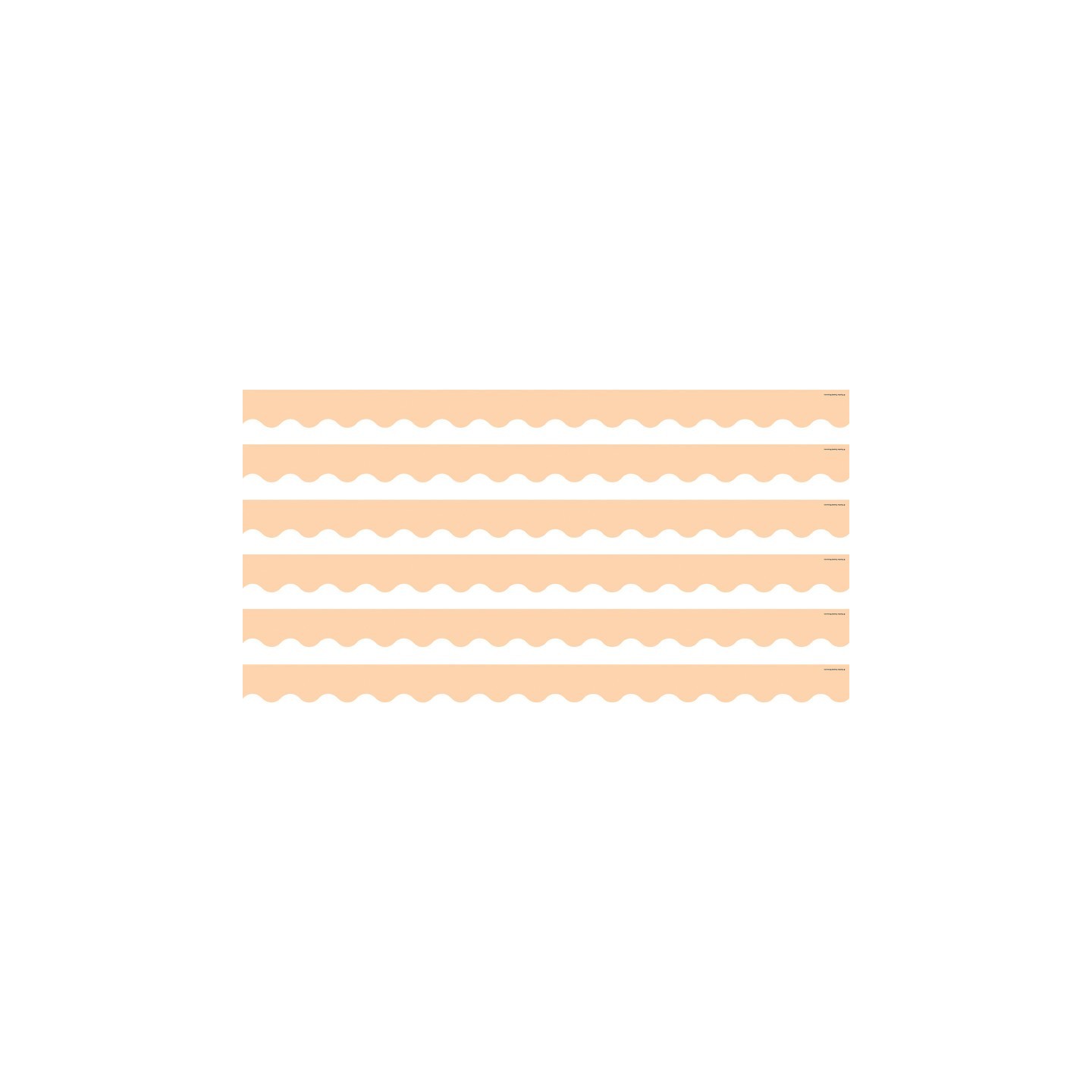 Teacher Created Resources® Peach Scalloped Border Trim, 35 Feet Per Pack, 6 Packs