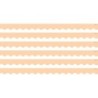 Teacher Created Resources® Peach Scalloped Border Trim, 35 Feet Per Pack, 6 Packs