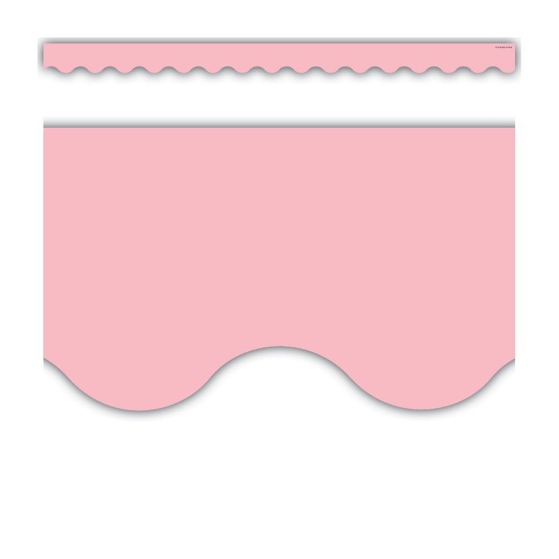 Teacher Created Resources® Pastel Pink Scalloped Border Trim, 35 Feet