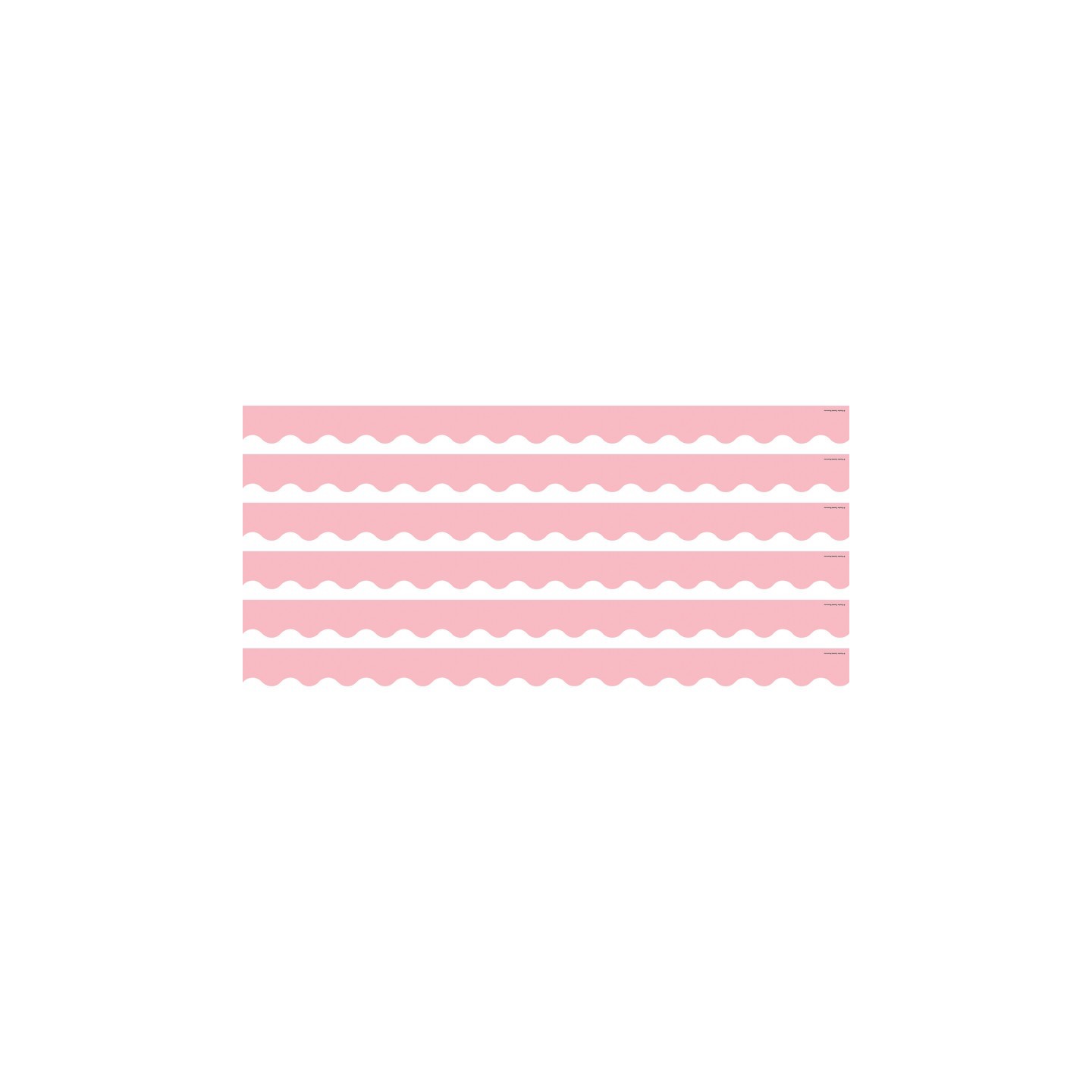 Teacher Created Resources® Pastel Pink Scalloped Border Trim, 35 Feet Per Pack, 6 Packs