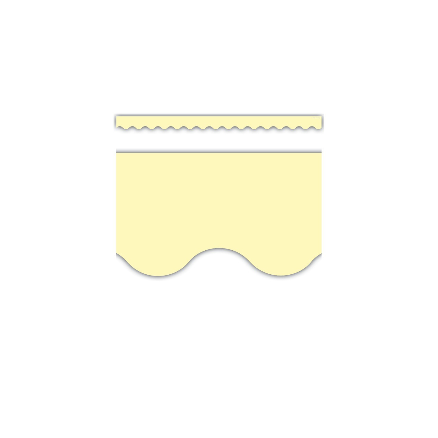 Teacher Created Resources® Pastel Yellow Scalloped Border Trim, 35 Feet