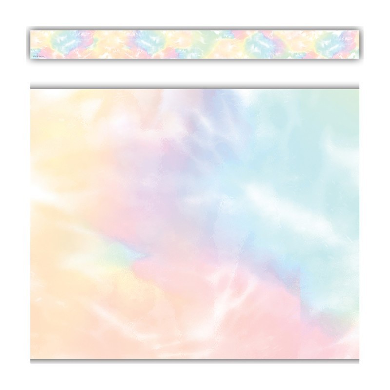 Teacher Created Resources® Pastel Pop Tie-Dye Straight Border Trim, 35 Feet
