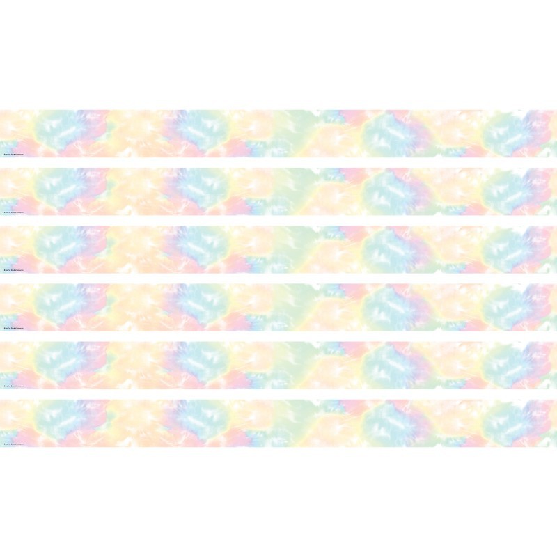 Teacher Created Resources® Pastel Pop Tie-Dye Straight Border Trim, 35 Feet Per Pack, 6 Packs