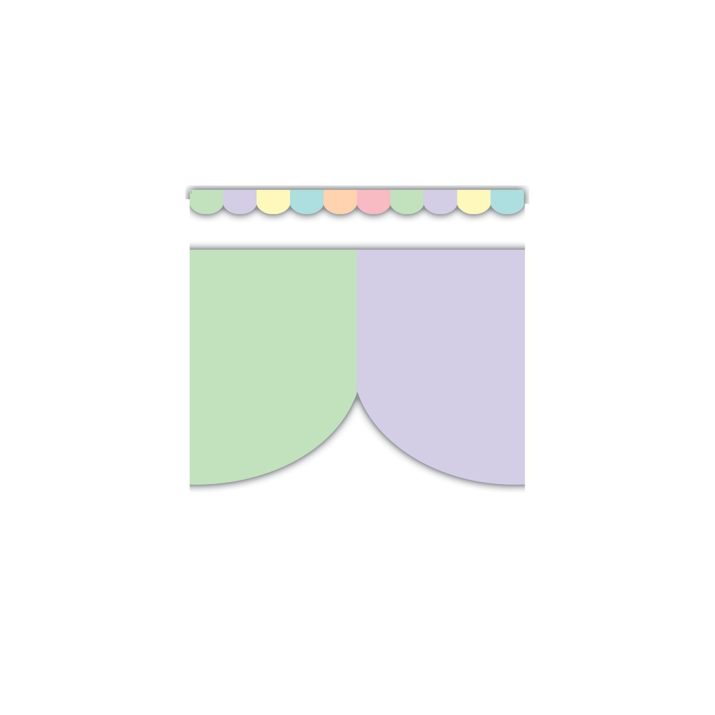 Teacher Created Resources® Pastel Pop Scalloped Border Trim, 35 Feet