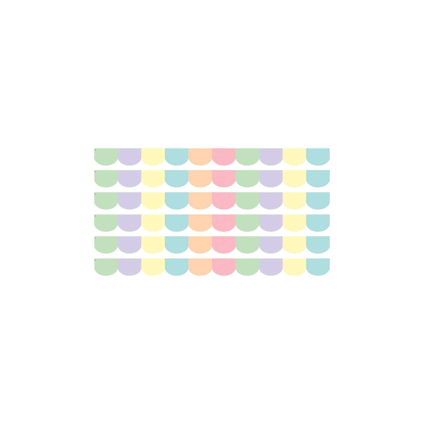 Teacher Created Resources® Pastel Pop Scalloped Border Trim, 35 Feet Per Pack, 6 Packs