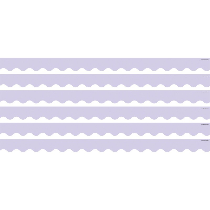 Teacher Created Resources® Lavender Scalloped Border Trim, 35 Feet Per Pack, 6 Packs