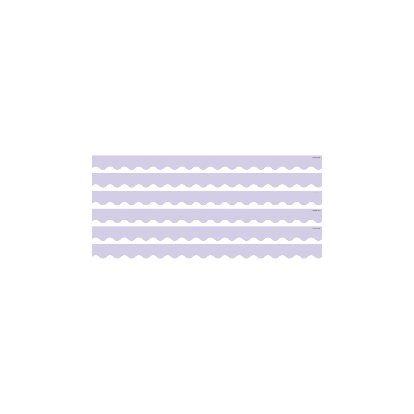 Teacher Created Resources® Lavender Scalloped Border Trim, 35 Feet Per Pack, 6 Packs