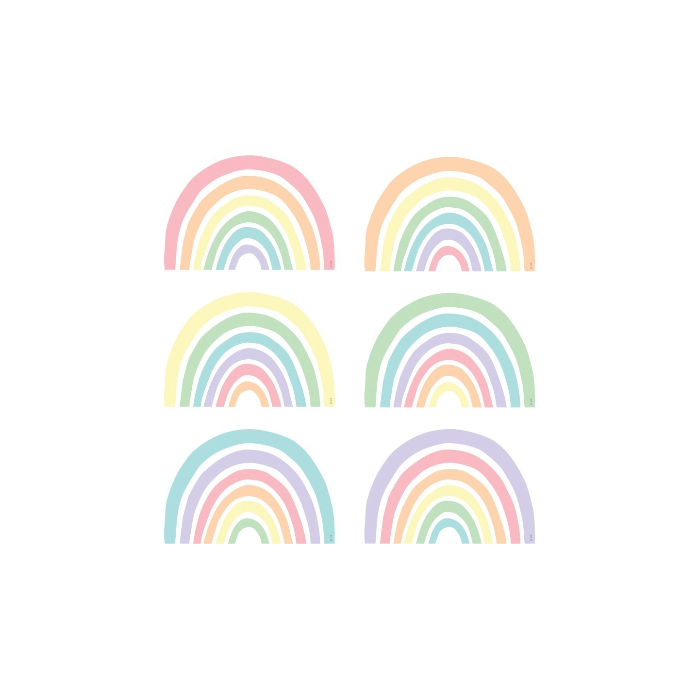 Teacher Created Resources® Pastel Pop Rainbows Accents, Pack of 30