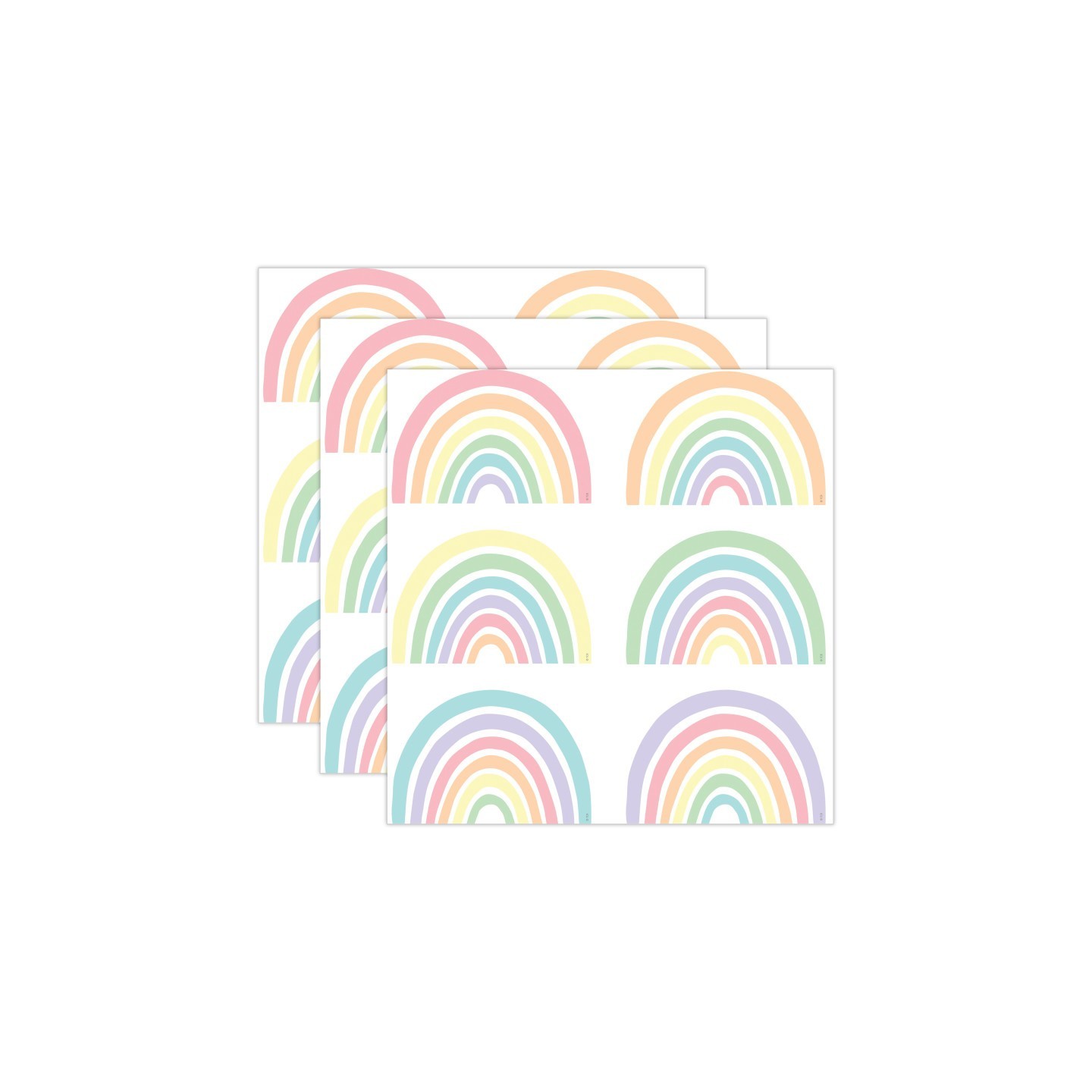 Teacher Created Resources® Pastel Pop Rainbows Accents, 30 Per Pack, 3 Packs